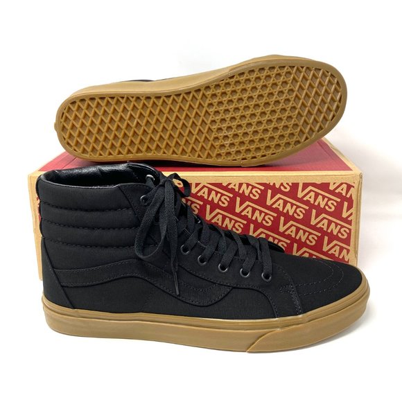 Vans SK8 HI Top Reissue Canvas Gum Black Sneakers Shoes Women's Size VN0A2XSBL0D - Picture 2 of 9